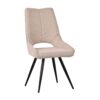 Chaise de Salle à Manger Stockholm en Tissu Ivoire - Élégance Intemporelle
